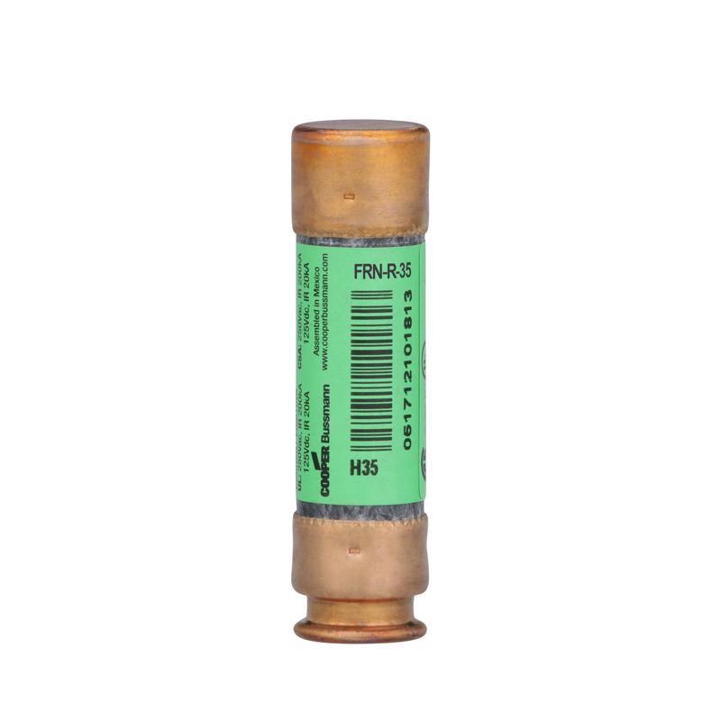 Bussmann FRN-R-35 35 Amp Fusetron Dual Element Time-Delay Current Limiting Fuse Class RK5, 250V UL Listed