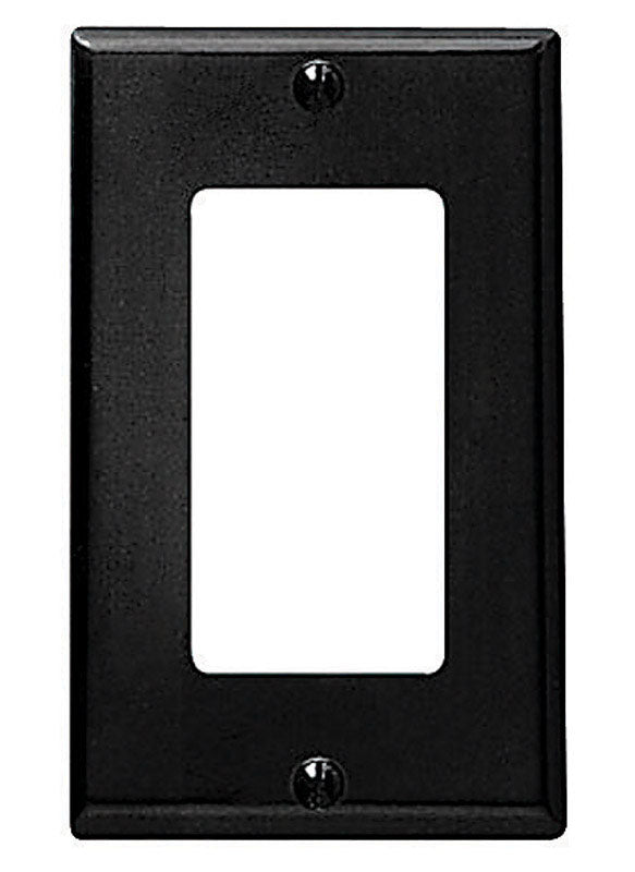 Leviton 80401 1-Gang Decora/GFCI Device Decora Wallplate, Standard Size, Thermoset, Device Mount, Brown