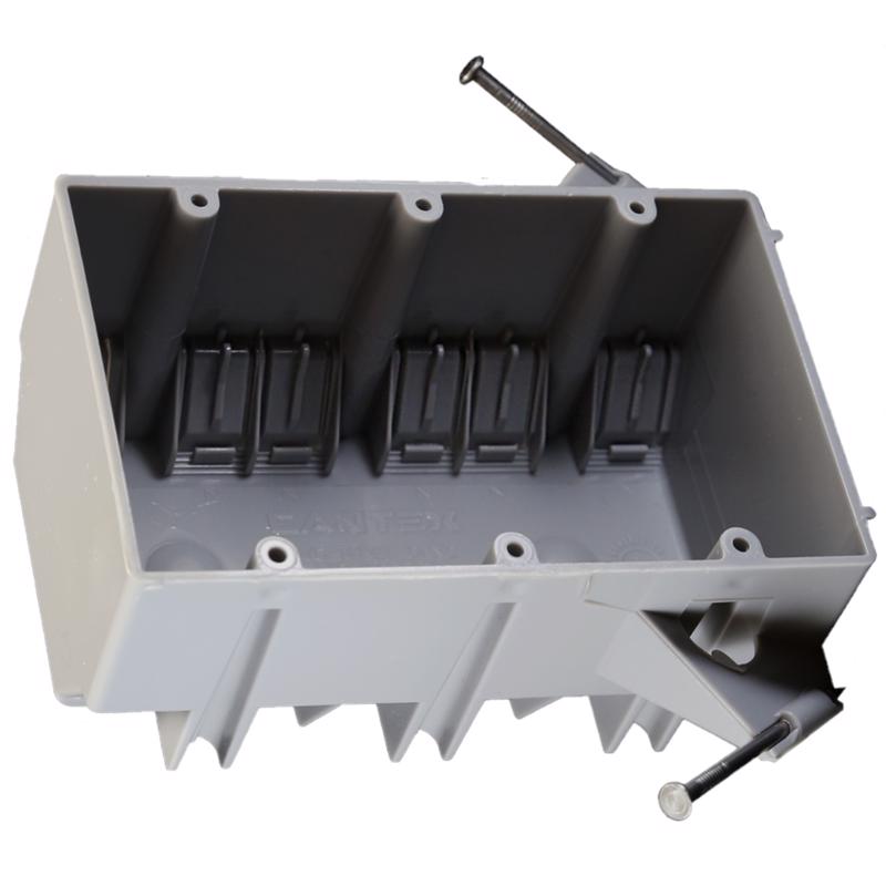 New Work Pvc Electrical Box - Three Gang