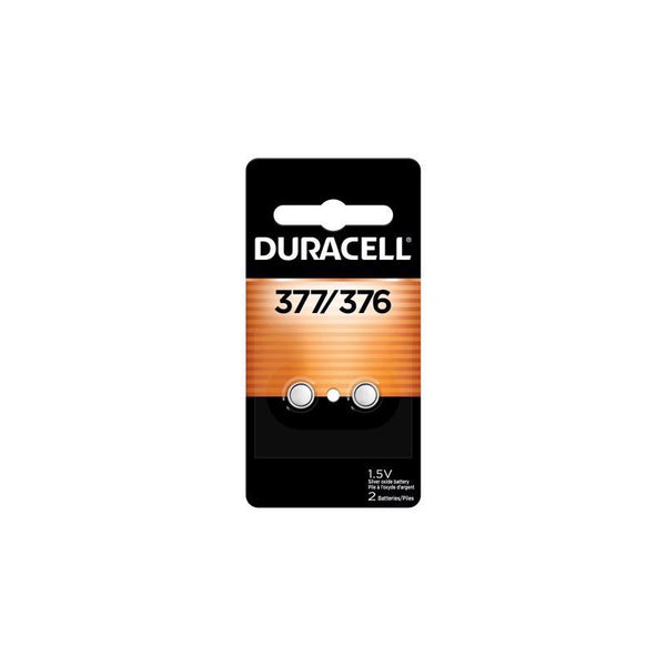 Duracell Battry 1.5V 376/377 2PK Electronic/Watch Battery D377B2PK08 (6-Pack)