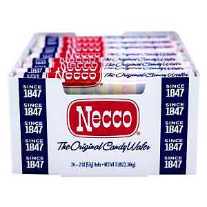 Necco Original Wafer Candy All Natural 2.02 oz, 24-Count