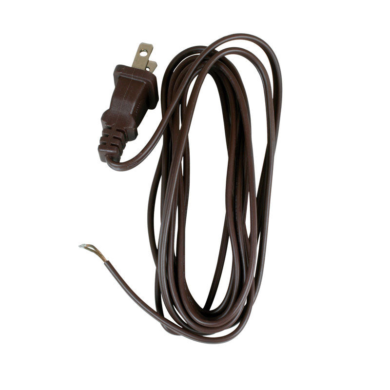 Cord Lamp 18-2/Spt-1 8ft Brown