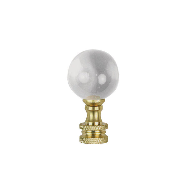 Jandorf Finial Glss Ball 1-7/8in Brass 60112