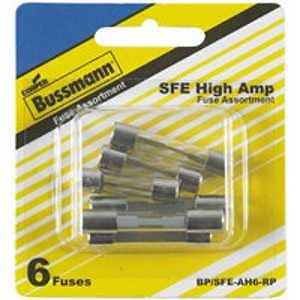 Cooper Bussmann Bussman BP/SFE-AH6-RP SFE Hi Amp Fuse Assortment-6 Per Card