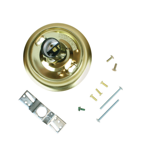 JANDORF SPECIALTY HARDWARE 60221 3-1/4" Brass shade holder