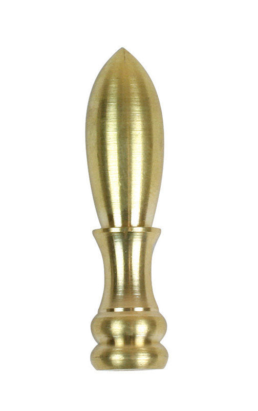 JANDORF Specialty Hardware 60106 2" Brass Bullet Finial