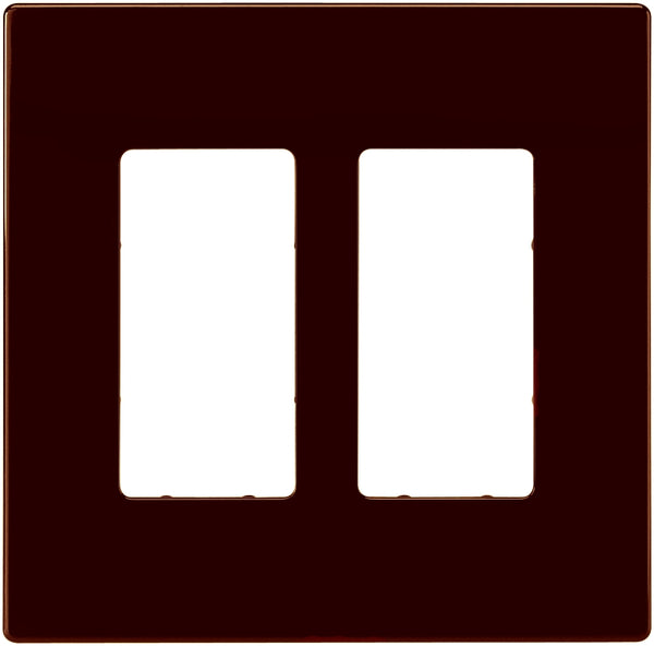 EATON PJS262RB-SP-L Designer 2-Gang Screwless Wallplate, Oil Rubbed Bronze