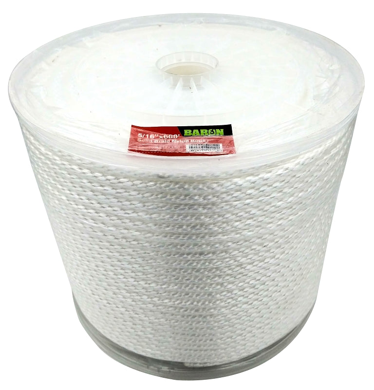 BARON MFG Rope NYLN SB WHT 5/16INX600FT 54012