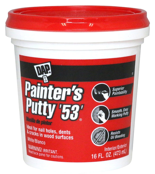 DAP 12242 Painters Putty Pt Raw Building Material, 16 oz, White