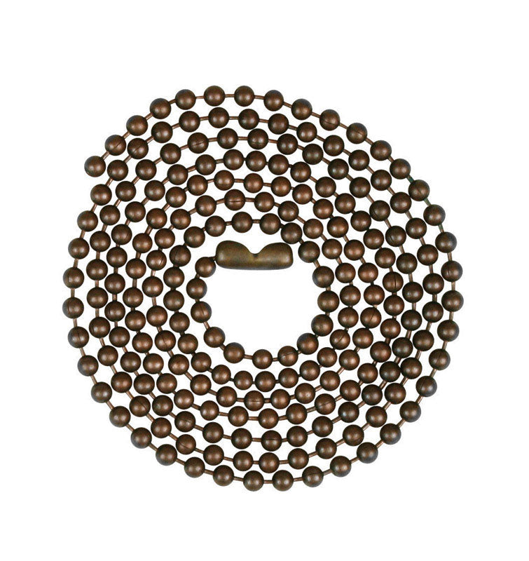 Jandorf Specialty Hardw Chain Bead W/Con No 6 3Ft Brz 60352