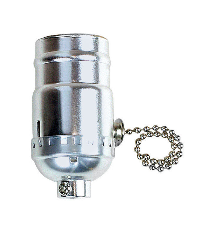 Orrco 60405 Nickel 3-Way pull chain socket