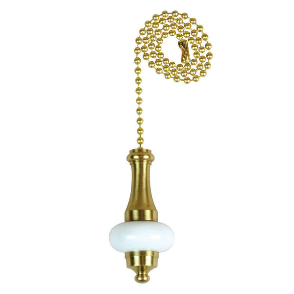 Orrco (Jandorf) 60322 Pull Chain Brass & White