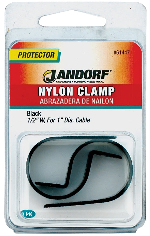 Jandorf Clamp Nylon Blk 1/2x1 61447