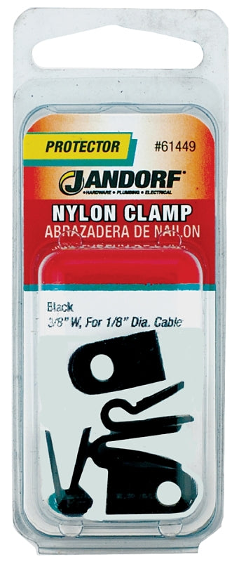 Jandorf Clamp Nylon Blk 3/8X1/8 61449