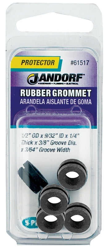JANDORF Specialty Hardware 61517 Grommet, Black