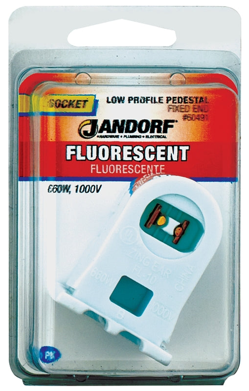Jandorf Specialty Hardw Socket Fluorescent Fixed End 60491