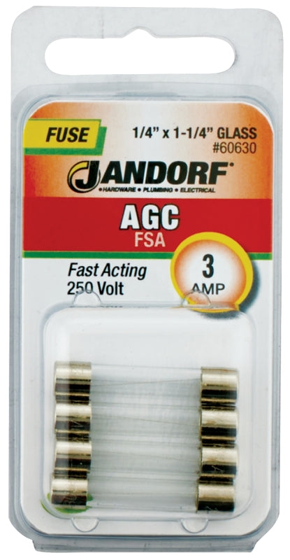 Jandorf Fuse Agc 3a Fast Acting 60630
