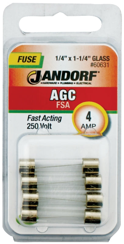 Jandorf Specialty Hardw Fuse Agc 4A Fast Acting 60631