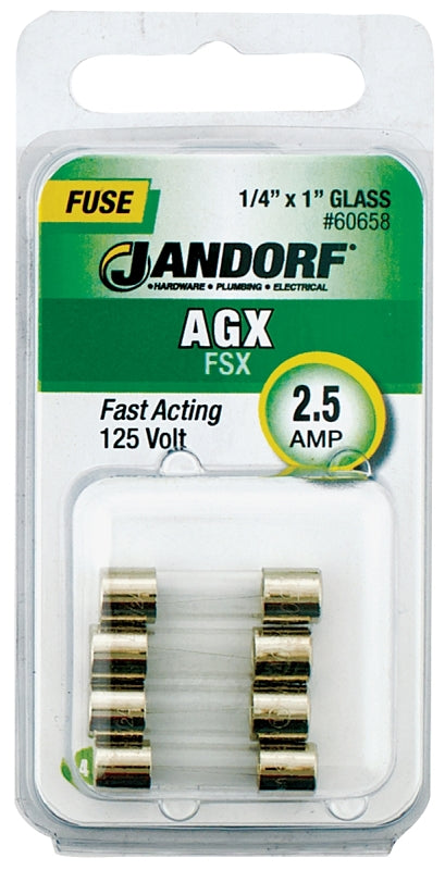 Jandorf Specialty Hardw Fuse Agx 2.5A Fast Acting 60658