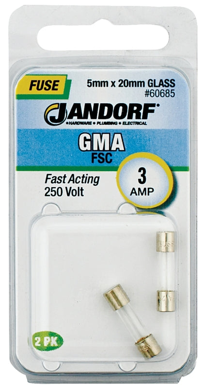 Jandorf Specialty Hardw Fuse Gma 3A Fast Acting 60685
