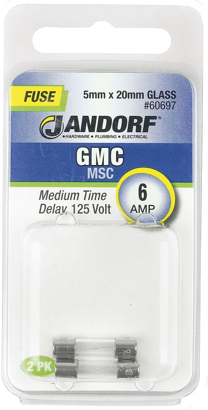 Jandorf 60697 FUSE GMC 6A MD TIME Electrical Component, No Size, Clear