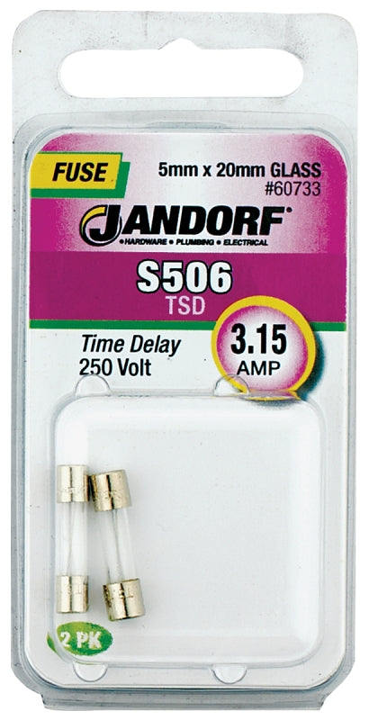 Jandorf Specialty Hardw Fuse S506 3.15A Time Delay 60733