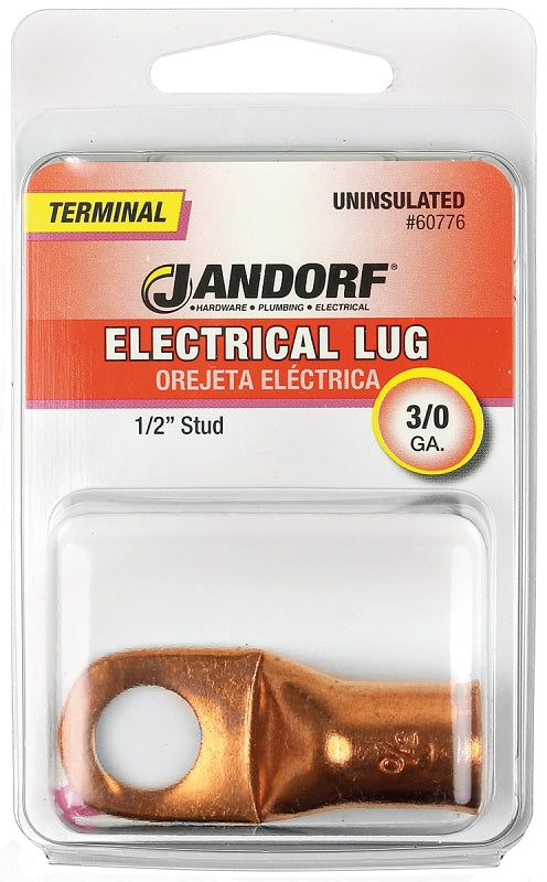Jandorf Specialty Hardw Terminal Elec Lug 3/0 Un 1/2In 60776