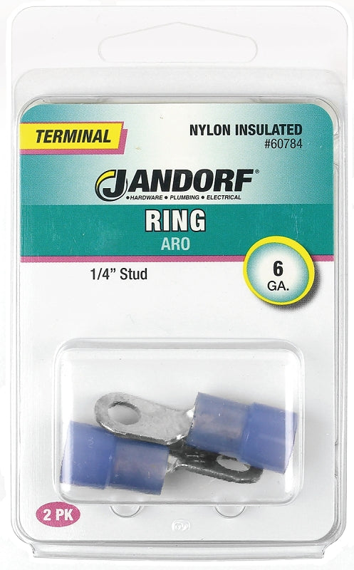 Jandorf Specialty Hardw Term Ring 6St Nyln Ins 1/4 60784
