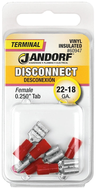 Jandorf 60947 disconnect terminal, Red