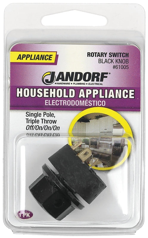 Jandorf Switch, Rotary, Off/On/On/On, 5 Terminals: Comprehensive Control for Complex Applications 61005
