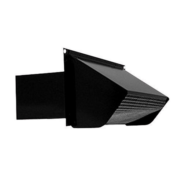 Broan BROAN-639-BLACK Black 639 Wall Cap for 3-1/4" x 10" Duct for Range Hoods and Bath Ventilation Fans