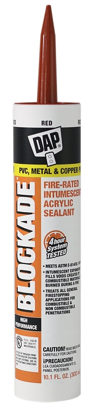 DAP 7079818858 Blockade Fire Stop Caulk, 10.1 oz, Red