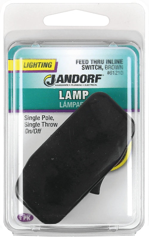 Jandorf Specialty Hardw Switch Feed Thru Brown On/Off 61210