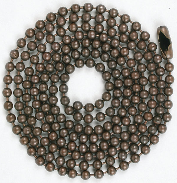 Jandorf Specialty Hardw Chain Bead W/Con No 6 3Ft Brz 60352
