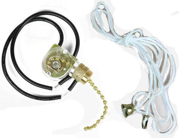 Jandorf Switch Fan/LGT 1spd/2w W/Leads 60304