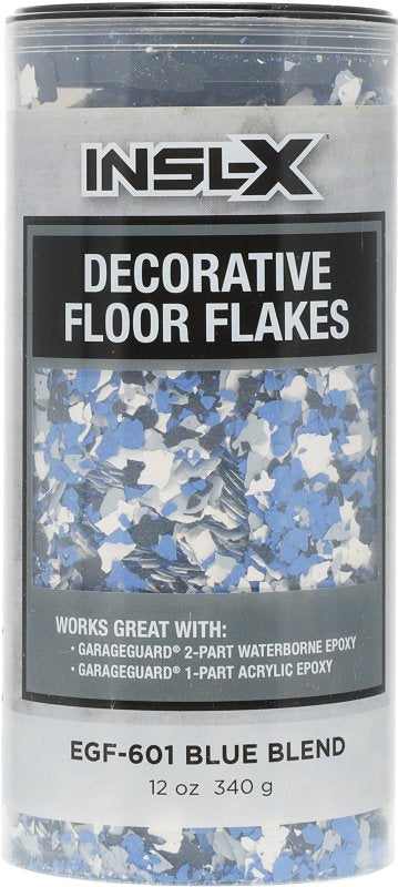 INSL-X PRODUCTS Egf601099-EA Combo Decorative Floor Flakes, Blue, 12 Oz