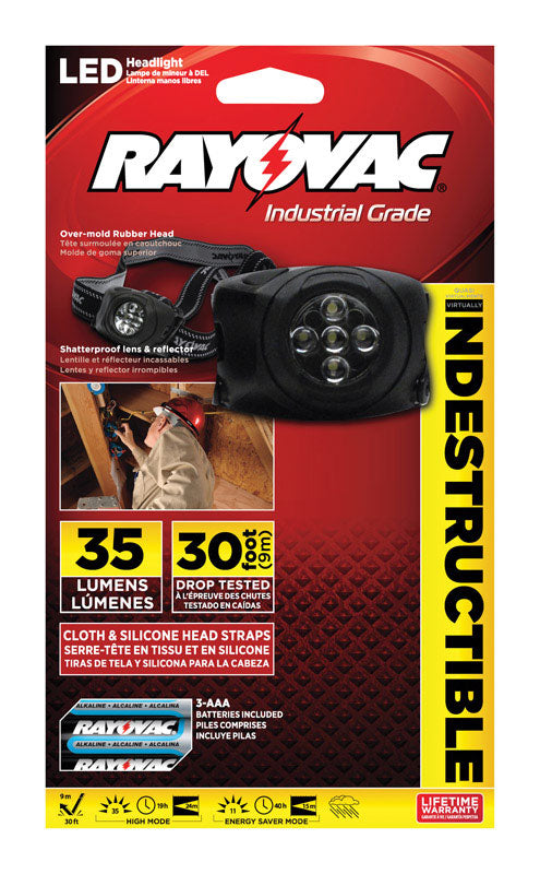 Rayovac 3AAA LED Head Light DIYHL3AAA-BTA (3-Pack)