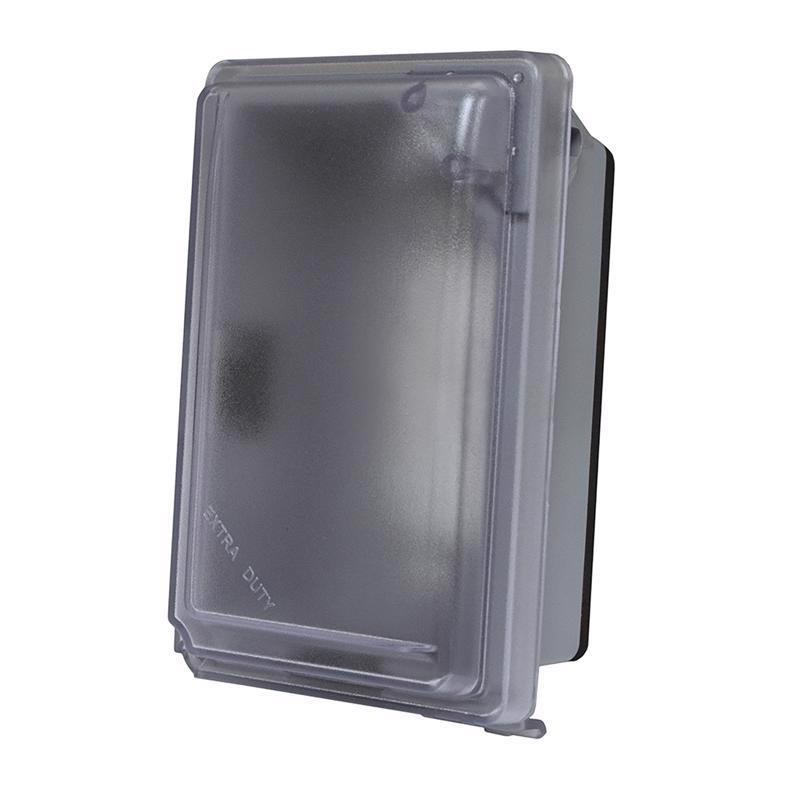 Sigma 14414CLM 1-Gang Non-Metallic While In Use Weatherproof Cover, Clear