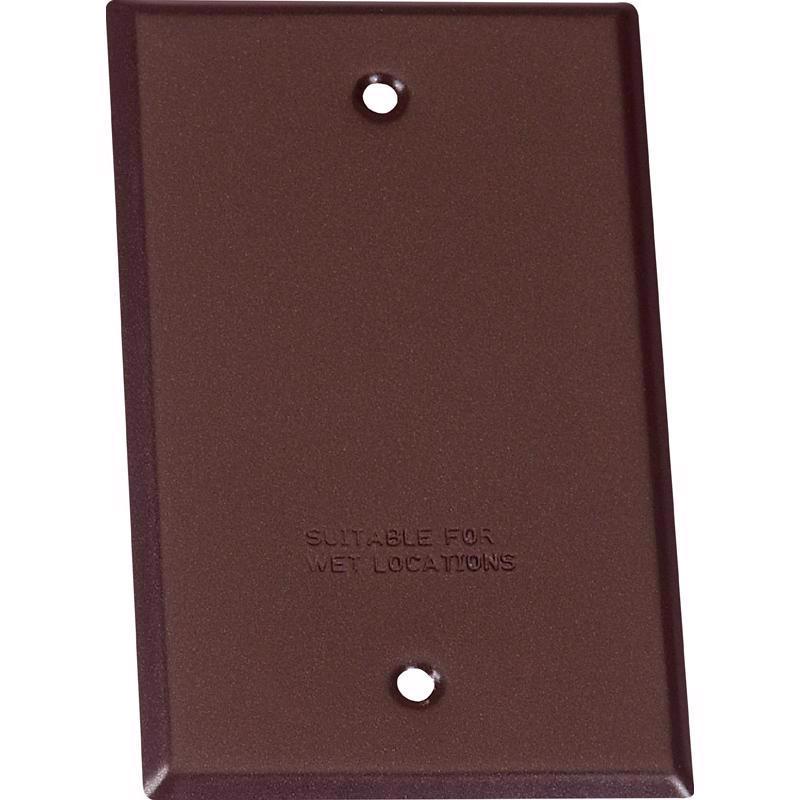 Sigma Electric, Bronze Sigma Engineered Solutions, 14240BR 1-Gang Rectangular Stamped Weatherproof Cover, No Size