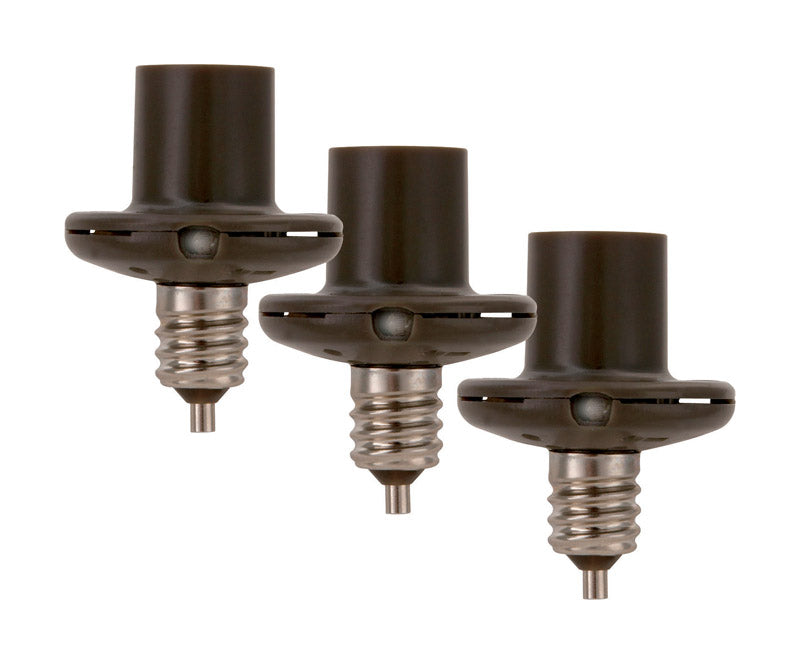Westek Candelabra 3-Pack Light Control (Saves Energy, Dusk to Dawn, Outdoor, Screw-in