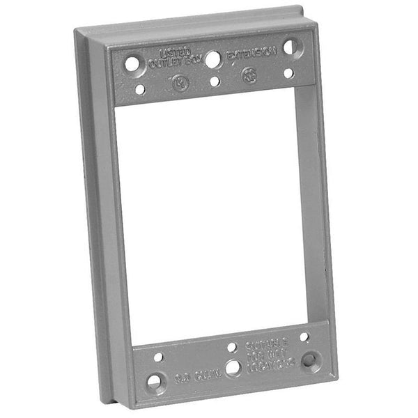 Sigma Electric, Gray Count (Pack of 1) Sigma Engineered Solutions, 14223 1-Gang Extension Ring