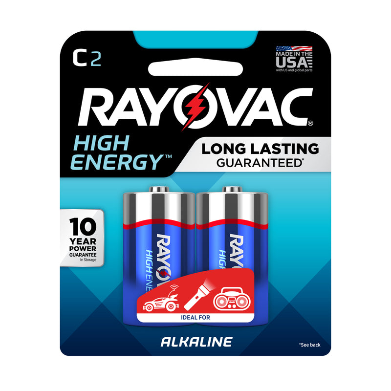 Rayovac Alkaline C Batteries, 814-2F, 2-Pack