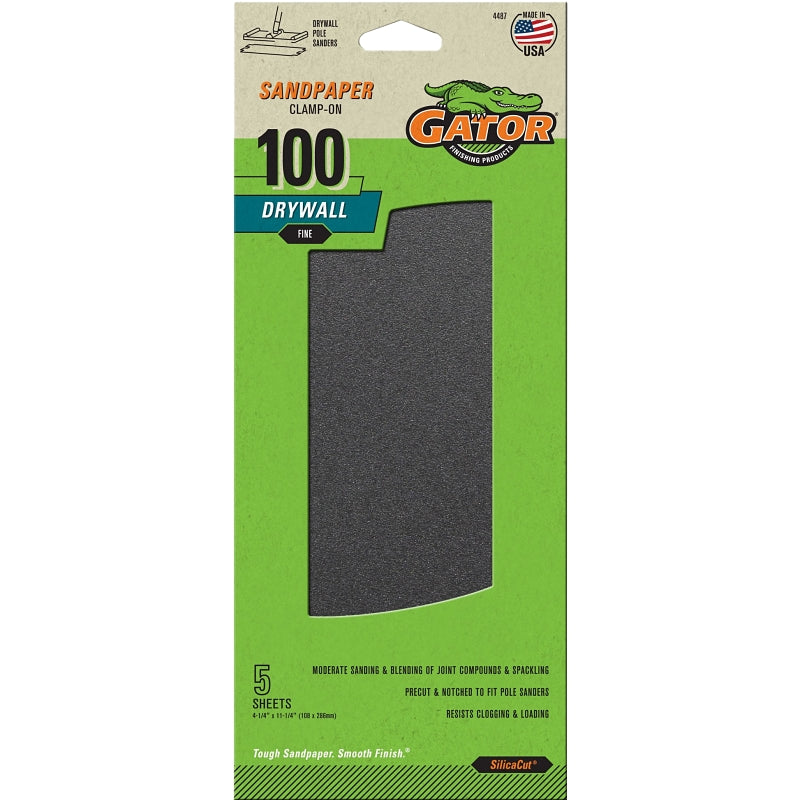 ALI INDUSTRIES 4487 100 25 CT Grit Drywall Paper, 4-1/4-Inch