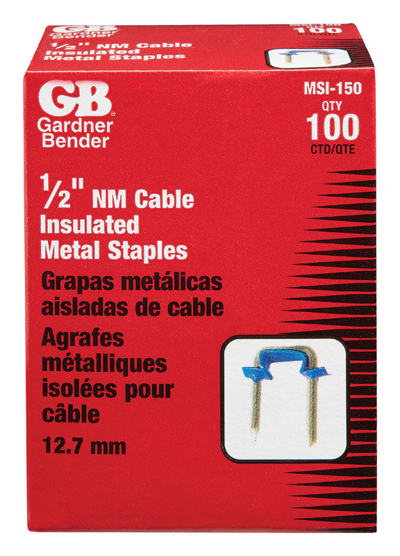 Power-7 Staple Inslt MTL1/2BX100 Blue Metal MSI-150