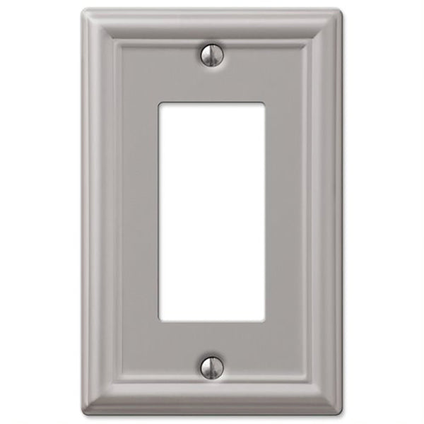 AmerTac 149RBN Wall Plate, 1 Rocker, Brushed Nickel