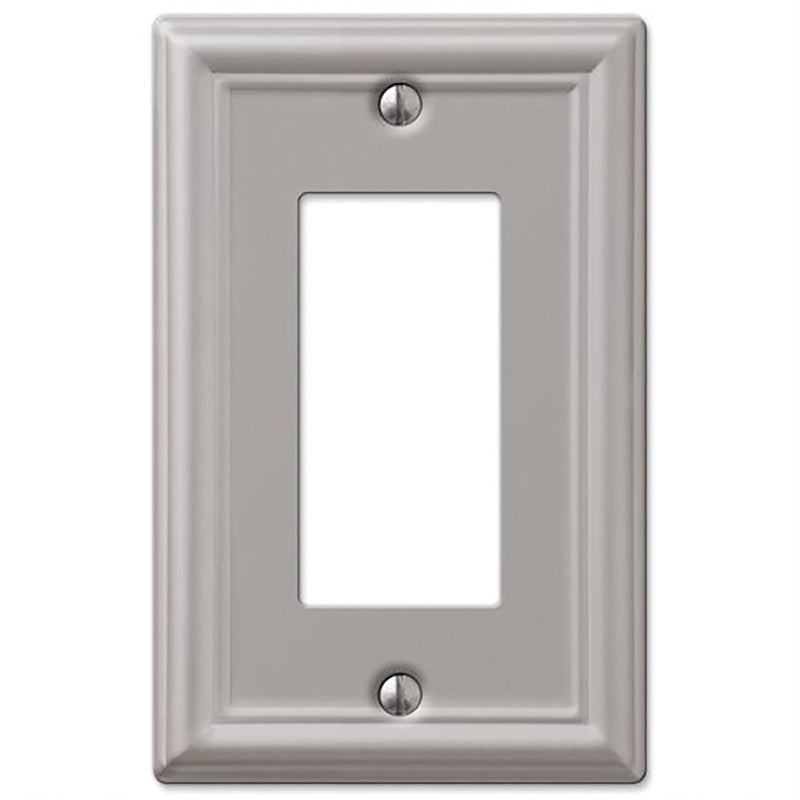 AmerTac 149RBN Wall Plate, 1 Rocker, Brushed Nickel