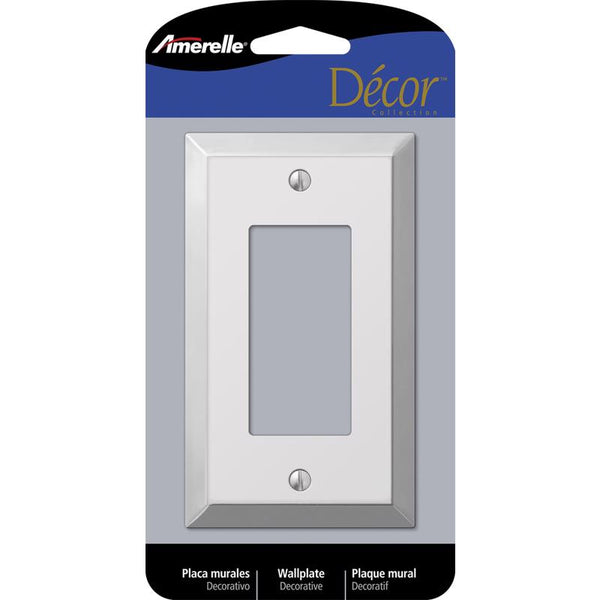 Amerelle Amertac 161r Traditional 1 Rocker Gfci Wallplate, Polished Chrome