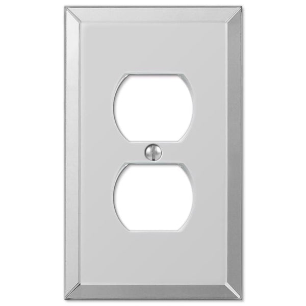 Amerelle 66D Mirror Wallplate, 1 Duplex, Grey