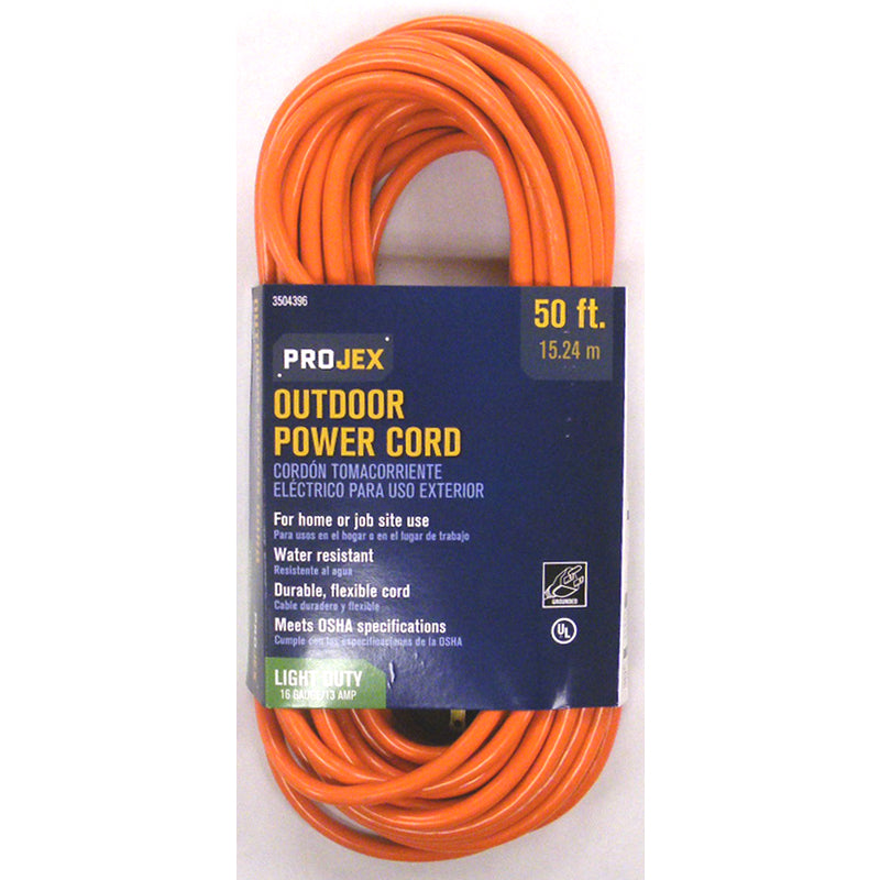 PROJEX Cord Extn 16/3sjtw50'Org