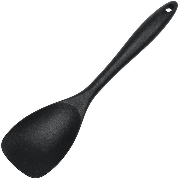 Chef Craft Premium Silicone Spoon Spatula, 11.5 inch, Black 13667